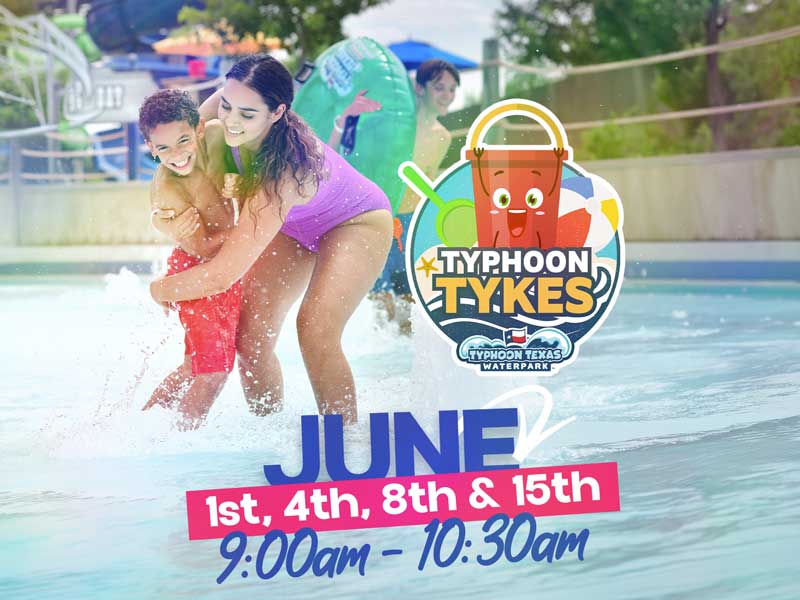 Typhoon Tykes - June 1st, 4th, 8th and 15th - 9:00 AM - 10:30 AM
