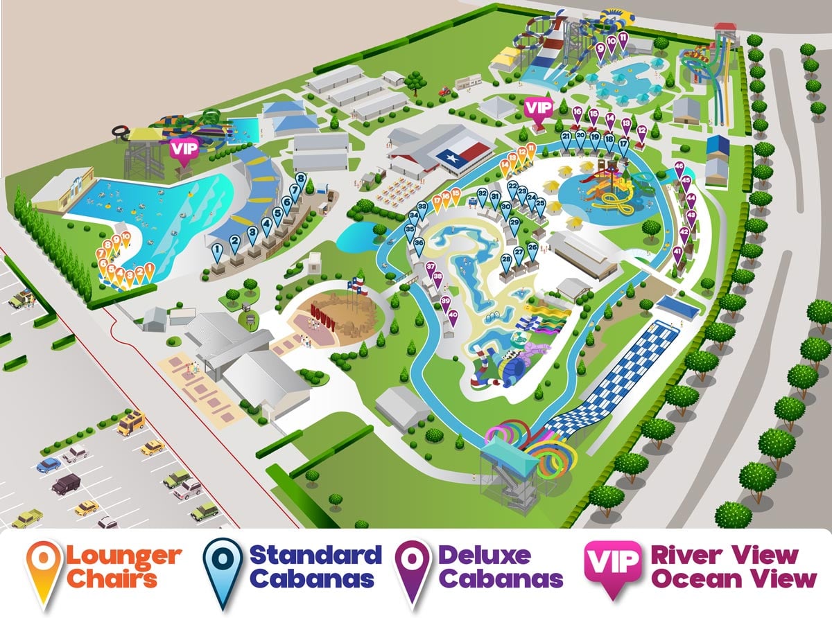 Typhoon Texas Cabana Map